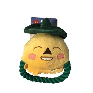 The Wizard of Oz Scarecrow 9" Plush Squeak Crinkle Rope Dog Toy